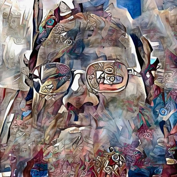 Bearded Man in Glasses by Bruce Rolff